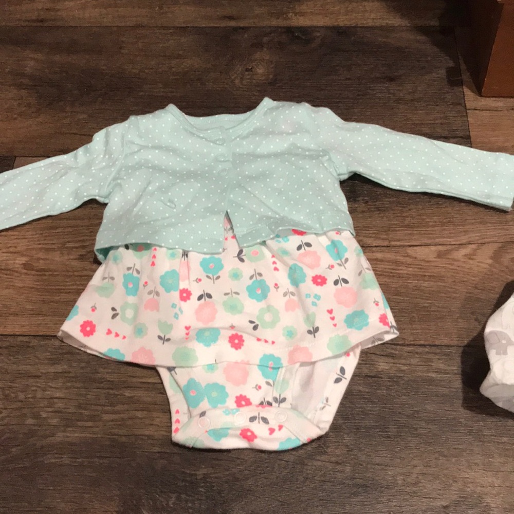 Onesie dress with sweater